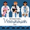 International Veterinarian's Day, vector art illustration. People in white coats with animals in their arms. Cat