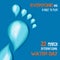 International water day card of liquid footprint