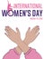 International women's day 2022. Break the bias campaign. IWD theme for poster, flyer, digital, social media