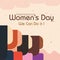 International Women\'s Day on 8 march. Multicultural and multiethnic women