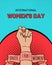 International Women\\\'s Day Illustration Abstrack Background. Suitable for banner and Women\\\'s Day events