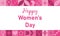 International womens day abstract background. 8 march modern neo geometric banner. Vector