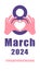 International womens day concept poster. Inspire Inclusion woman illustration background