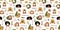 International womens day pattern. Female diverse faces of different ethnicity seamless background. Sisterhood print