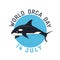 International world orca day in july. Save the whales concept