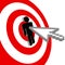 Internet arrow clicks bulls eye target