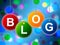 Internet Blog Means World Wide Web And Site