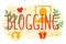 Internet blogging. Online advertising and digital content