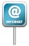 Internet blue sign