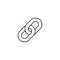 Internet chain link thin line icon. Linear vector symbol