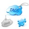 Internet cloud tag icon