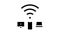 internet connection devices glyph icon animation