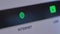 Internet connection indicator light