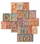 Internet domains in wood type