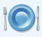 Internet food fork plate knife binary cod