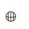 Internet globe icon. Online network symbol