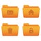 Internet Icons | Orange Folders 04