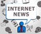 Internet News Meaning Online Info 3d Illustration