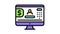 internet online banking color icon animation