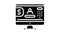 internet online banking glyph icon animation
