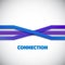 Internet People Connection Lines vector background