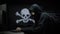 Internet Piracy Hacker Thieving Private Information and Data