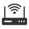 Internet router modem wifi signal icon