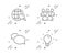 Internet search, Messenger and Group icons set. Light bulb sign. Web finder, Speech bubble, Developers. Vector