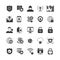 Internet Security Black Icons Set