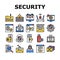 Internet Security Collection Icons Set Vector
