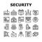 Internet Security Collection Icons Set Vector