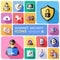 Internet Security Decorative Flat Icons Set