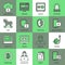 Internet Security Square Icon Set