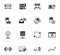 Internet, server, network icons set