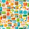 Internet shopping seamless pattern