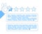 Internet star rating review customer experience hand rate feedback cartoon modern outline design business concept vector