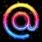 Internet Symbol Rainbow Lights