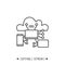 Internet of things icon. Editable illustration