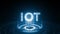 Internet of things - IOT concept. Businessman offer IOT products and solutions