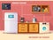 Internet Of Things Kitchen Retro Poster