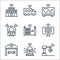 internet of things line icons. linear set. quality vector line set such as robot, alarm, garage, ebook, fence, mri, cardiogram,