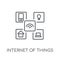 internet of things linear icon. Modern outline internet of thing