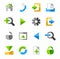 Internet and Toolbar icons, colored.