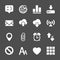 Internet and website icon set, vector eps10