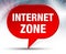 Internet Zone Red Bubble Background