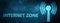 Internet zone (wlan network) special blue banner background