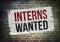 Interns Wanted