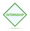 Internship modern abstract green diamond button