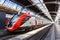 InterRegio train type Bombardier Twindexx of SBB Schweizerische Bundesbahnen at main railway station in Zurich, Switzerland