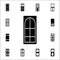 interroom door icon. Doors icons universal set for web and mobile